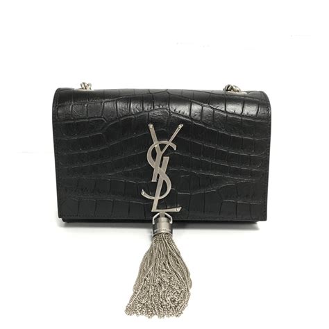 ysl bag tassel black crescent|More.